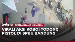 Pemotor di Bandung Acungkan Senjata Usai Teguran Serobot Antrean SPBU – Utama Kriminal