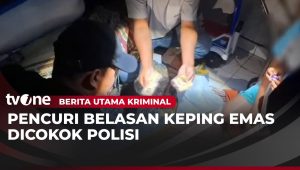 Polisi Tangkap Pencuri Belasan Keping Emas Utama