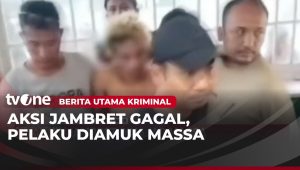 Tertangkap Basah! Pelaku Jambret Gagal Beraksi, Motor Pelaku Masuk Sungai