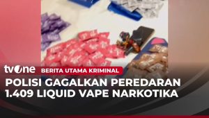 Polda Metro Jaya Gagalkan Peredaran Narkotika Dalam Kemasan Liquid Cartridge Vape di tvOne