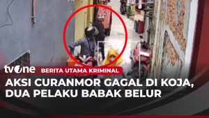 Peristiwa Curanmor di Koja: 2 Pelaku Bersenjata Dikeroyok Massa