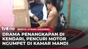 Rahasia Pencuri Motor di Kendari Terbongkar, Polisi Tangkap Pelaku di Kamar Mandi!