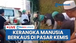 Breaking News: Human Skeleton Found Wearing T-shirt at Tangerang Thursday Market, Police Investigate Identity